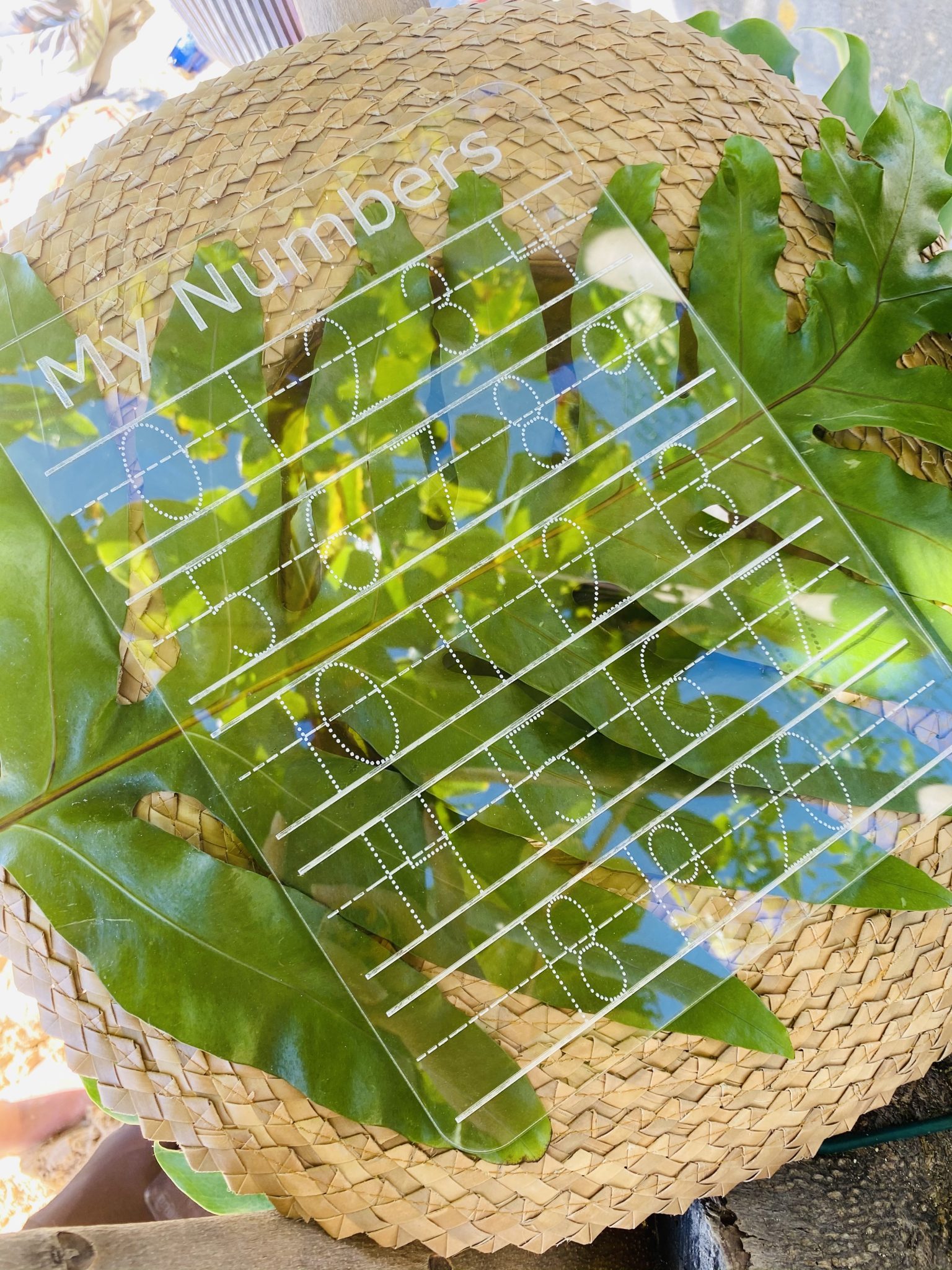 Acrylic Trace Pad Numbers Inspired By B&J